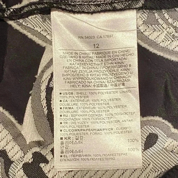 Banana Republic Monogram Floral Jacquard Fit-and-Flare Dress, size 12 - Picture 5 of 8